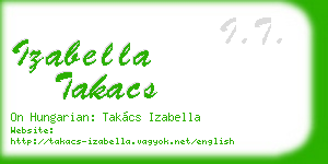 izabella takacs business card